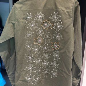 Retro Army Embroidered Shirt